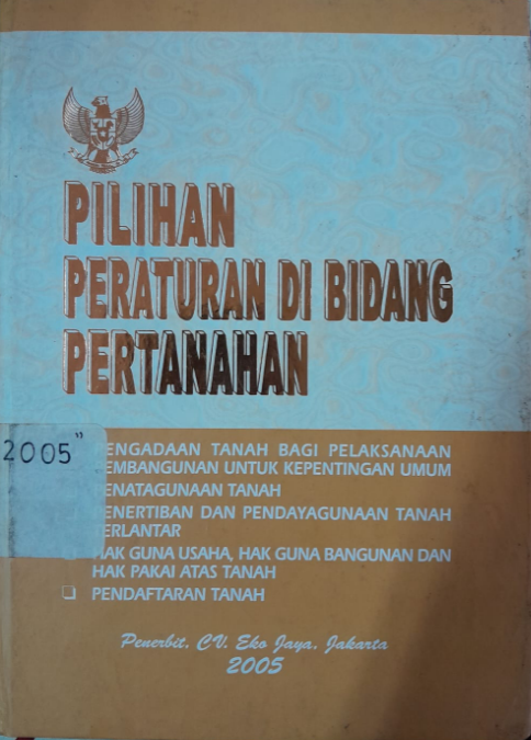 Cover Pilihan Peraturan Di Bidang Pertahanan