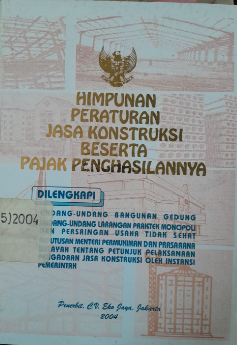 Cover Himpunan Peraturan Jasa Kontruksi Beserta Pajak Penghasilannya