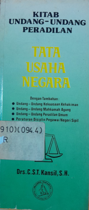 Cover Kitab Undang-Undang Peradilan Tata Usaha Negara