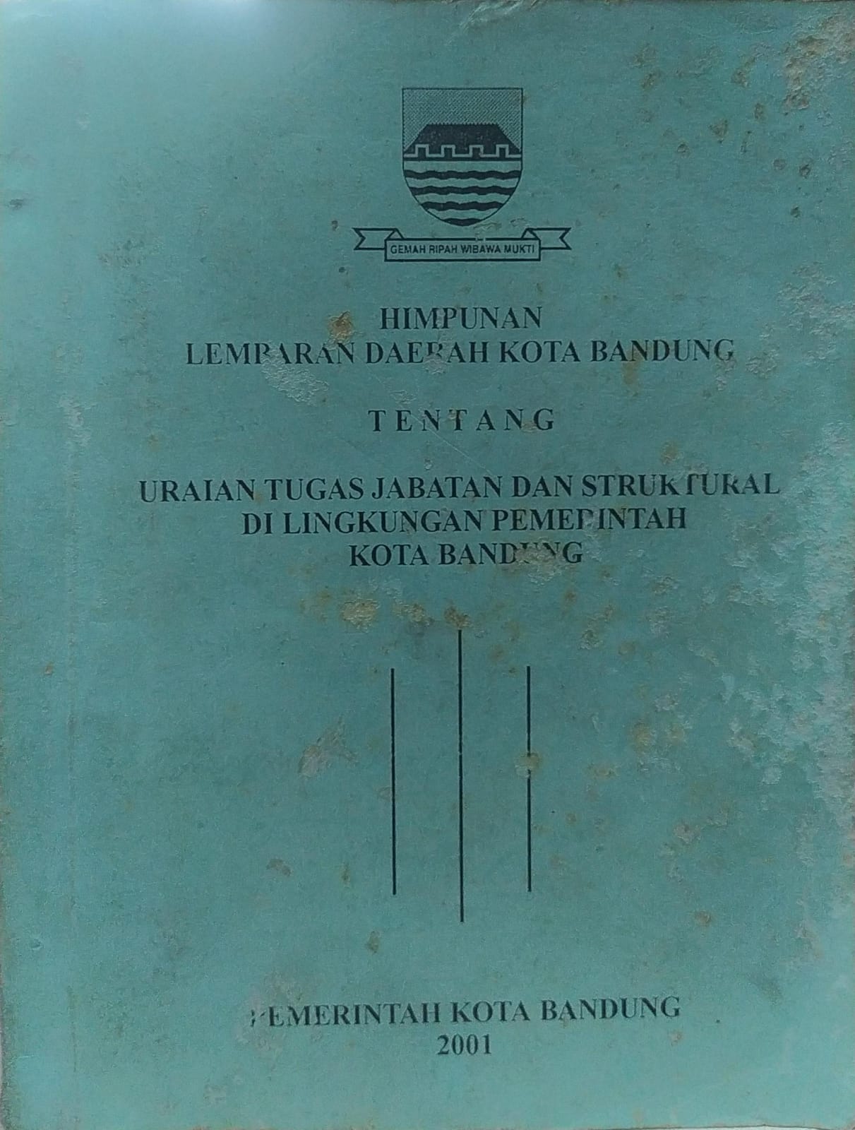 Cover Himpunan Lembaran Daerah Pemerintah Kota Bandung