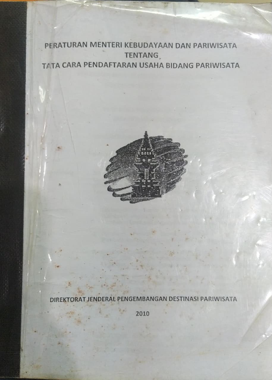 Cover Peraturan Menteri Kebudayaan dan Pariwisata Tentang Tata Cara Pendaftaran Usaha Bidang Pariwisata