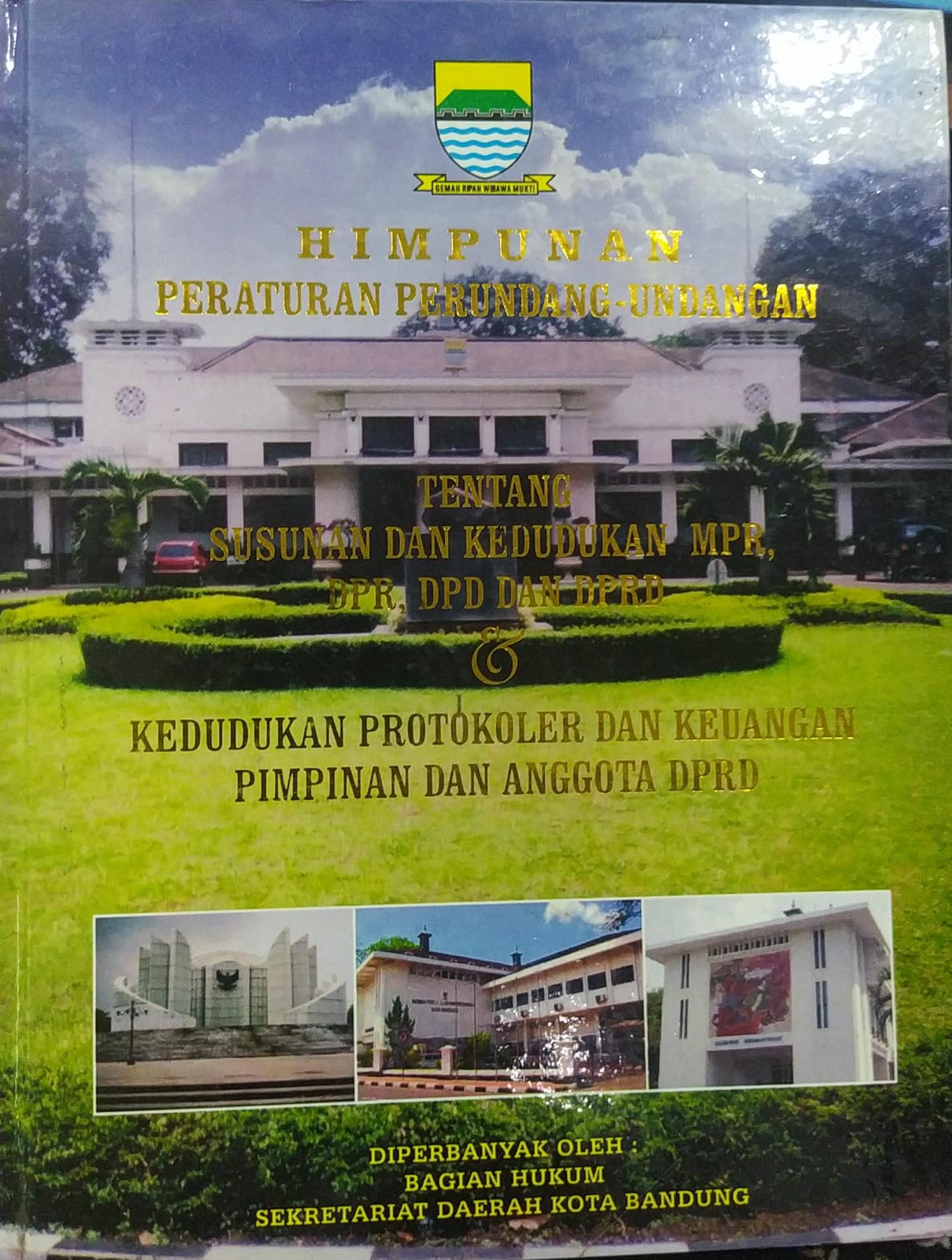 Cover Himpunan Peraturan Perundang-Undangan Tentang Susunan dan Kedudukan MPR, DPR, DPD dan DPRD