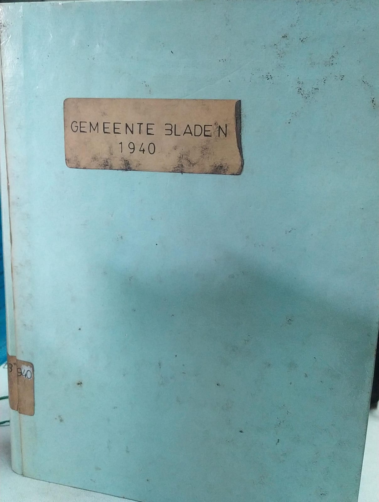 Cover Alfabetisch Register op de Notulen van de Openbare Vergaderingen van den Stadsgemeenteraad van Bandoeng (1940)