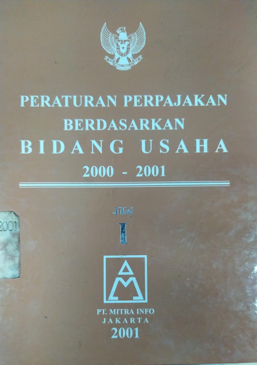 Cover Peraturan Perpajakan Berdasarkan Bidang Usaha 2000-2001