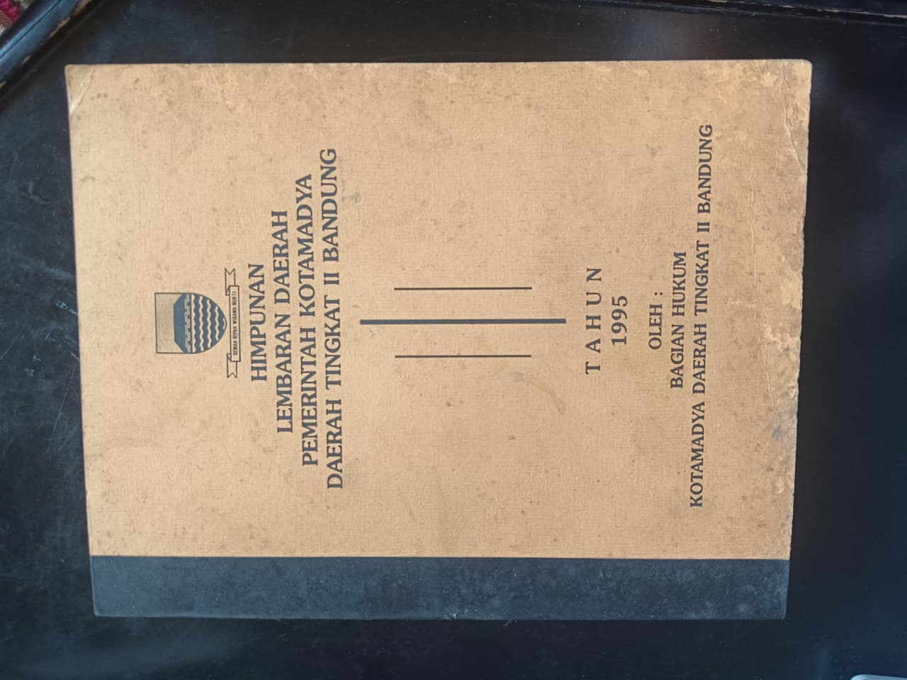 Cover Himpunan Lembaran Daerah Pemerintah Kotamadya Daerah Tingkat II Bandung Tahun 1945