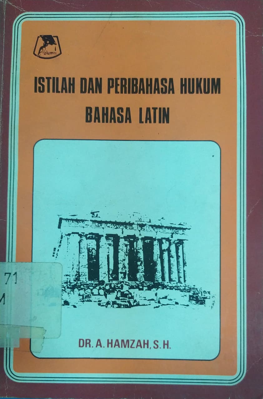 Cover Istilah dan Peribahasa Hukum Bahasa Latin