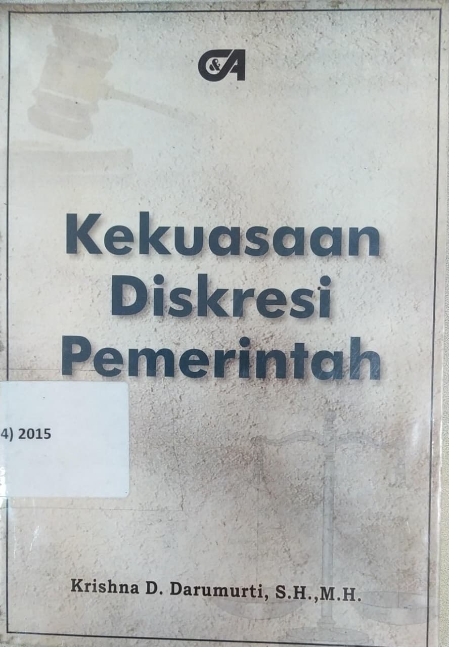 Cover Kekuasaan Diskresi Pemerintah