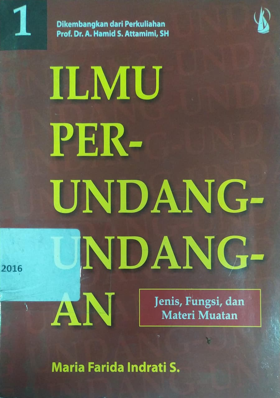 Cover Ilmu Perundang-Undangan