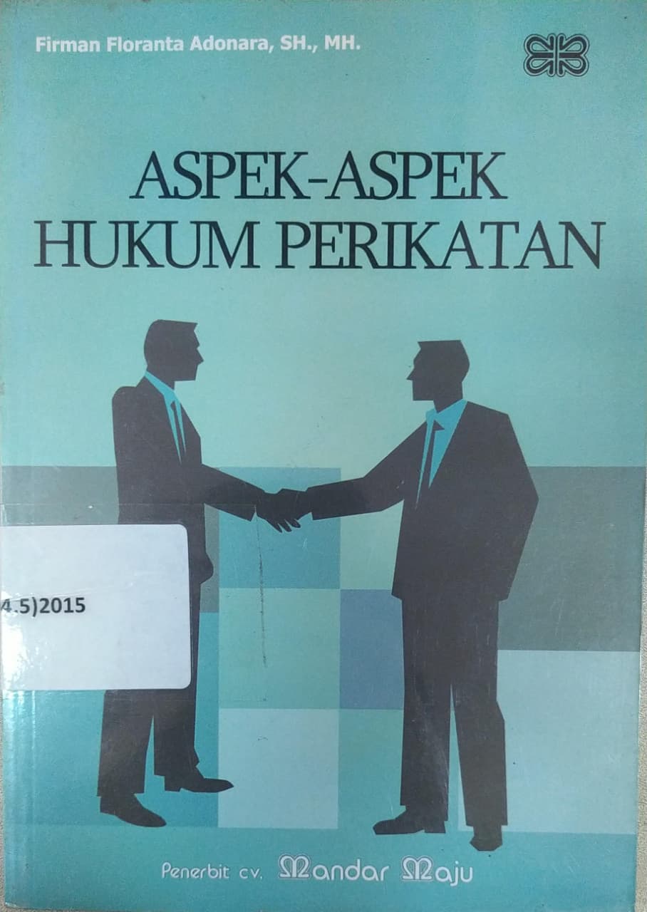 Cover Aspek-Aspek Hukum Perikatan