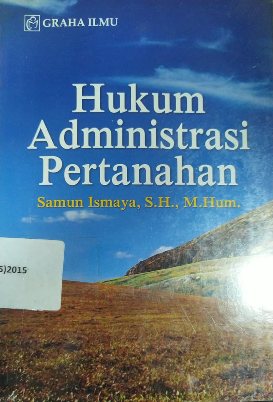 Cover Hukum Administrasi Pertanahan