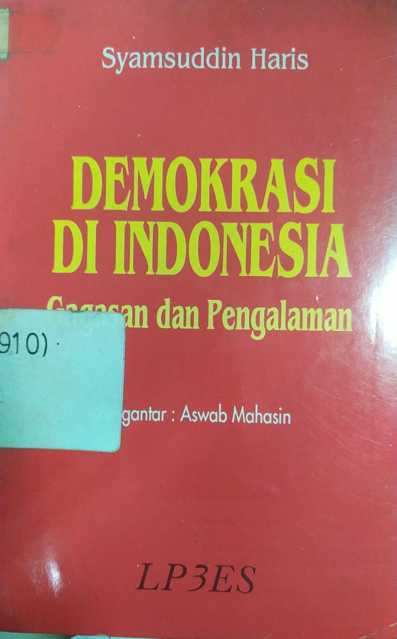 Cover Demokrasi di Indonesia Gagasan dan Pengalaman