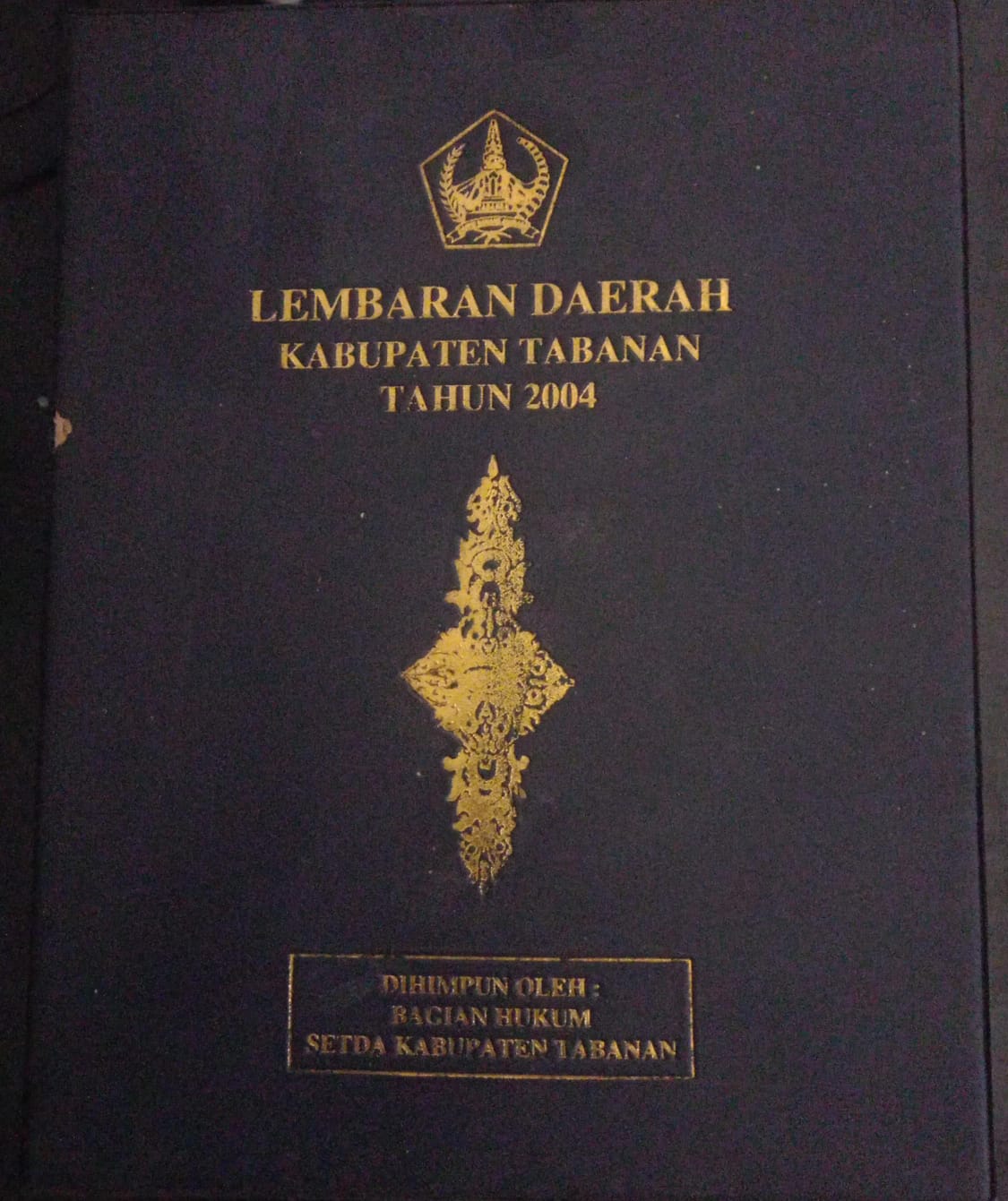 Cover Lembaran Daerah Kabupaten Tabanan Tahun 2004