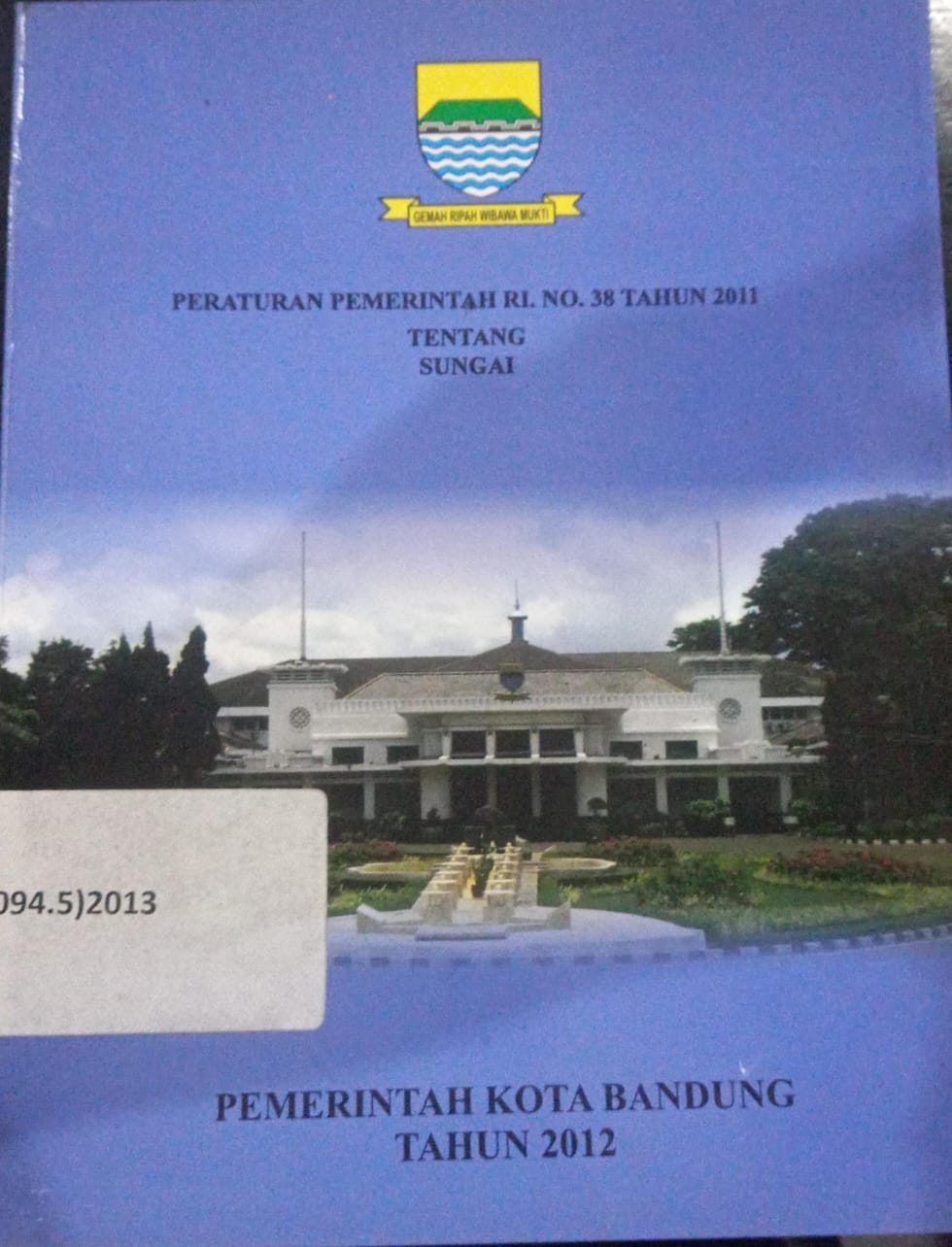 Cover Peraturan Pemerintah RI. No. 38 Tahun 2011 Tentang Sungai