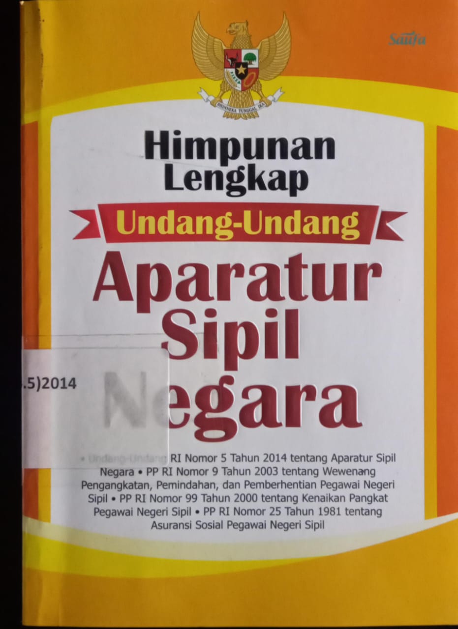 Cover Himpunan Lengkap Undang - Undang Aparatur Sipil Negara