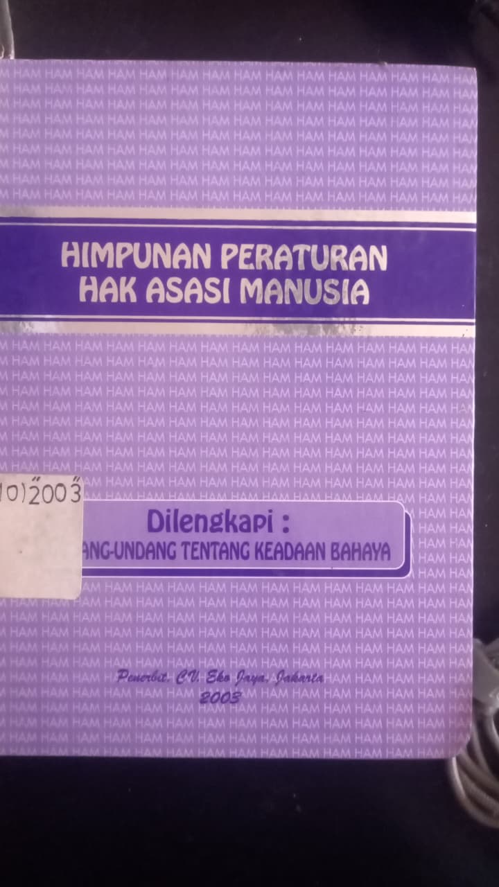 Cover Himpunan Peraturan Hak Asasi Manusia