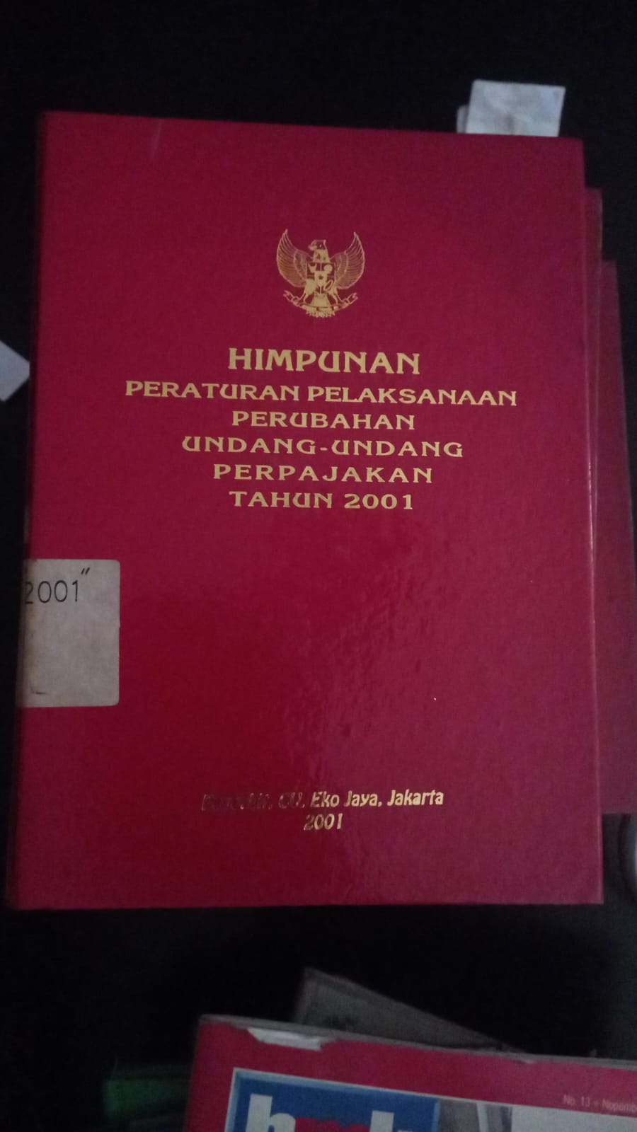 Cover Himpunan Peraturan Pelaksanaan Perubahan Undang Undang Perpajakan Tahun 2001