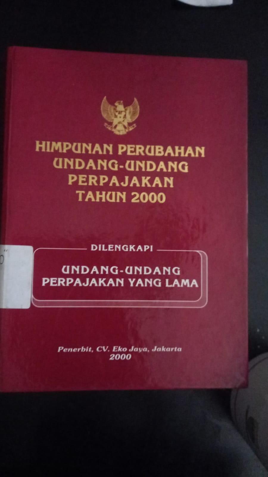 Cover Himpunan Perubahan Undang - Undang Perpajakan Tahun 2000
