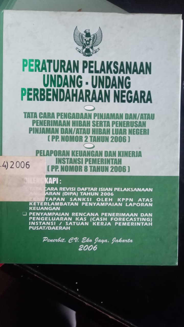 Cover Peraturan Pelaksanaan Undang - Undang Perbendaharaan Negara