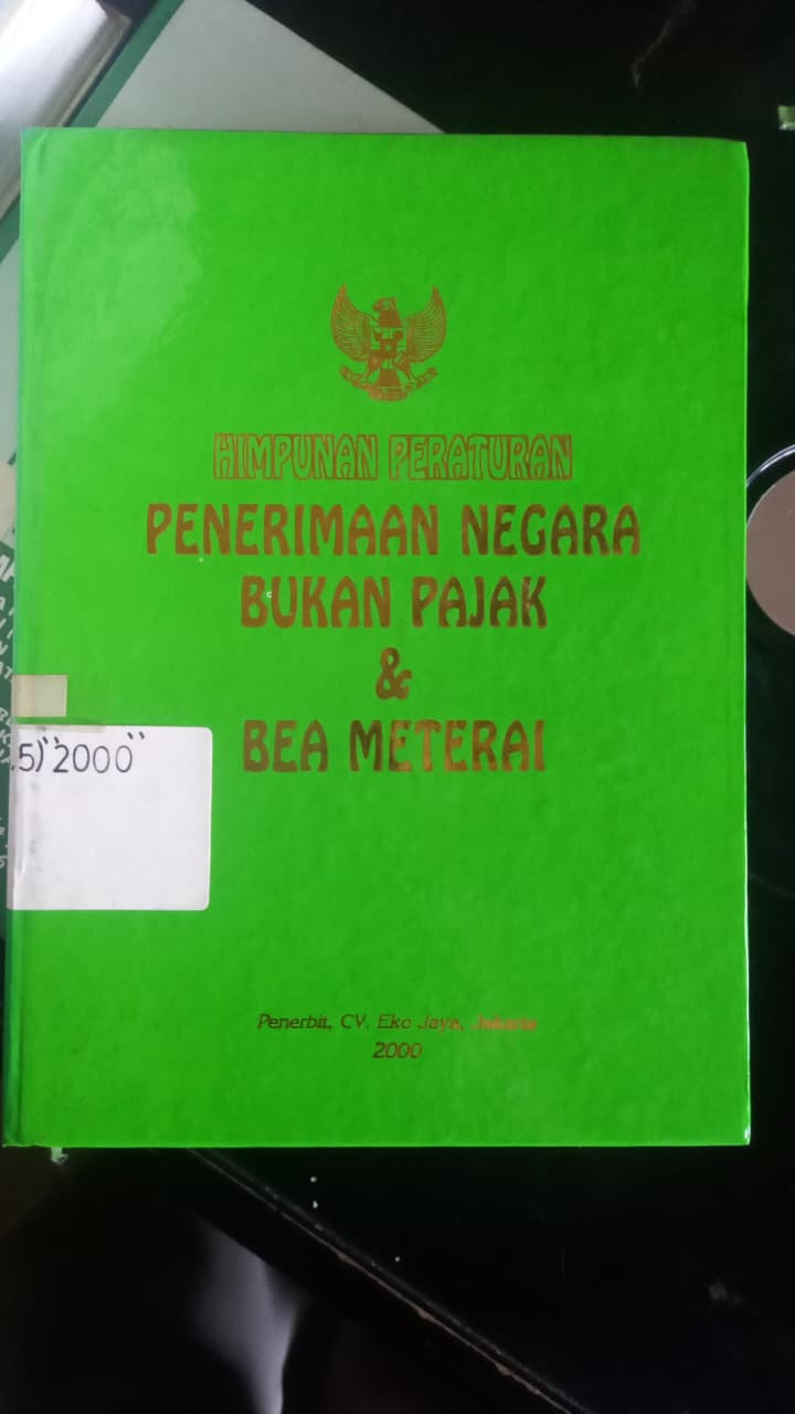 Cover Himpunan Peraturan Penerimaan Negara Bukan Pajak & Bea Materai