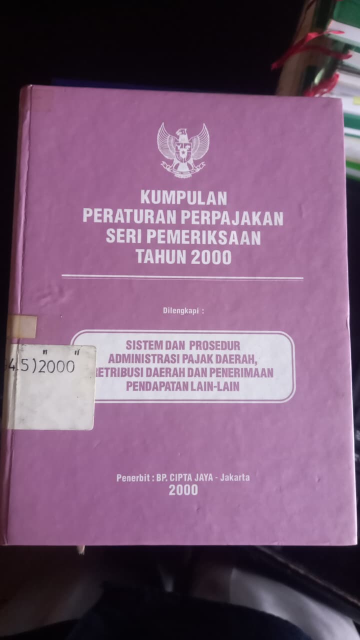 Cover Kumpulan Peraturan Perpajakan Seri Pemeriksaan Tahun 2000