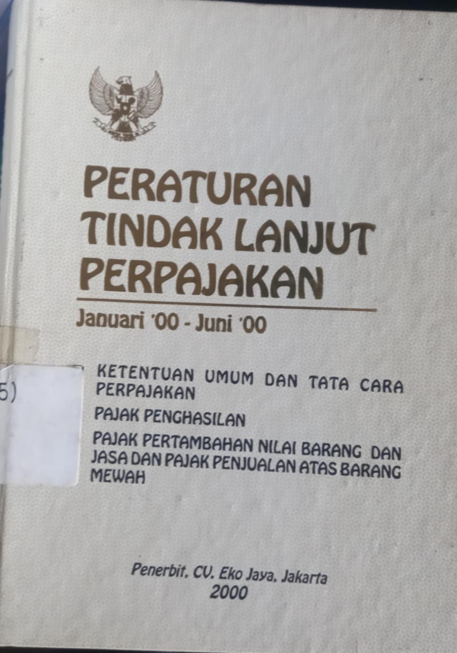 Cover Peraturan Tindak Lanjut Perpajakan