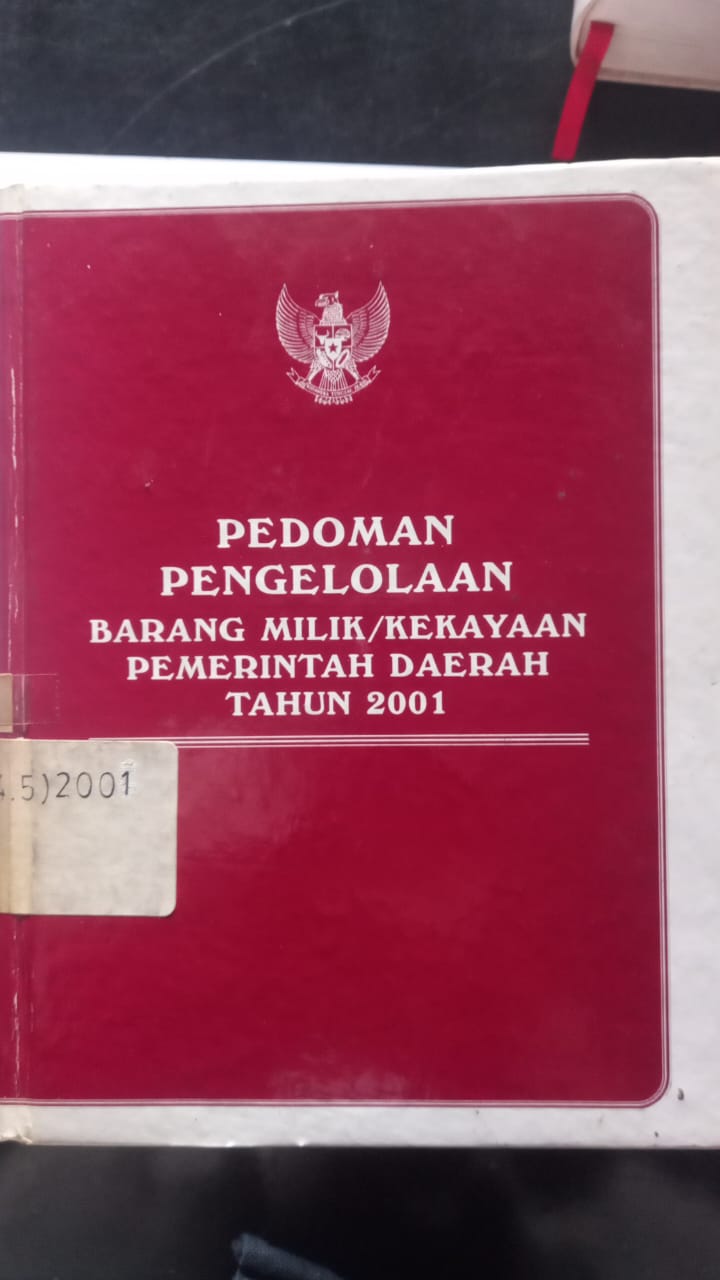 Cover Pedoman Pengelolaan Barang Milik / Kekayaan Pemerintah Daerah Tahun 2001