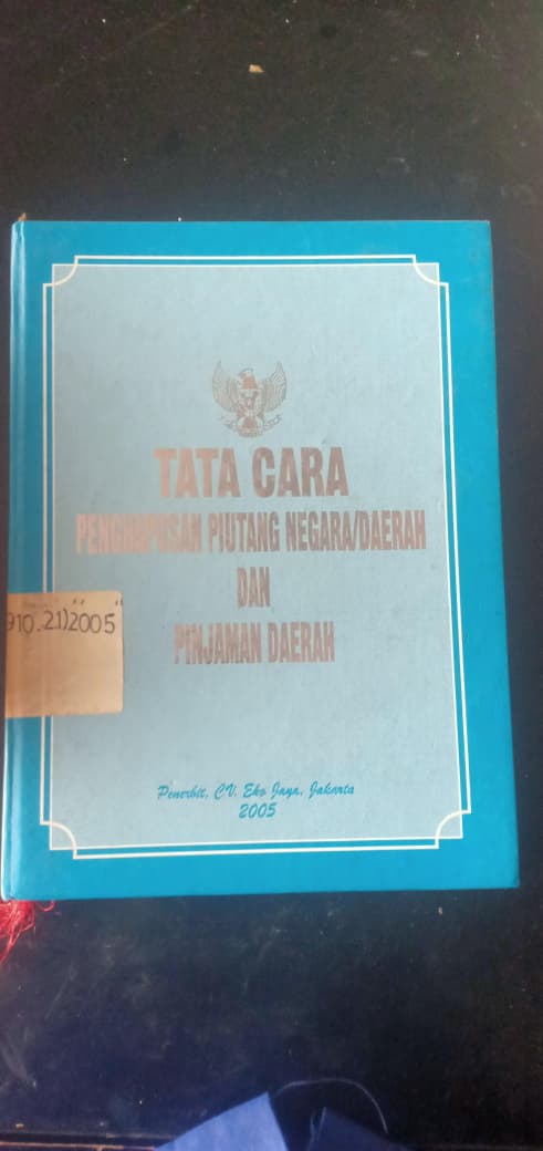 Cover Tata Cara Penghapusan Piutang Negara/Daerah Dan Pinjaman Daerah