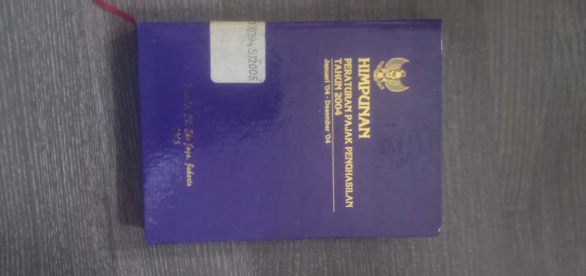 Cover Himpunan Peraturan Pajak Penghasilan Tahun 2004