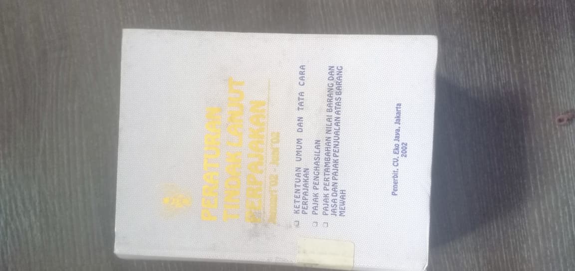 Cover Peraturan Tindak Lanjut Perpajakan Januari'02-Juni'02