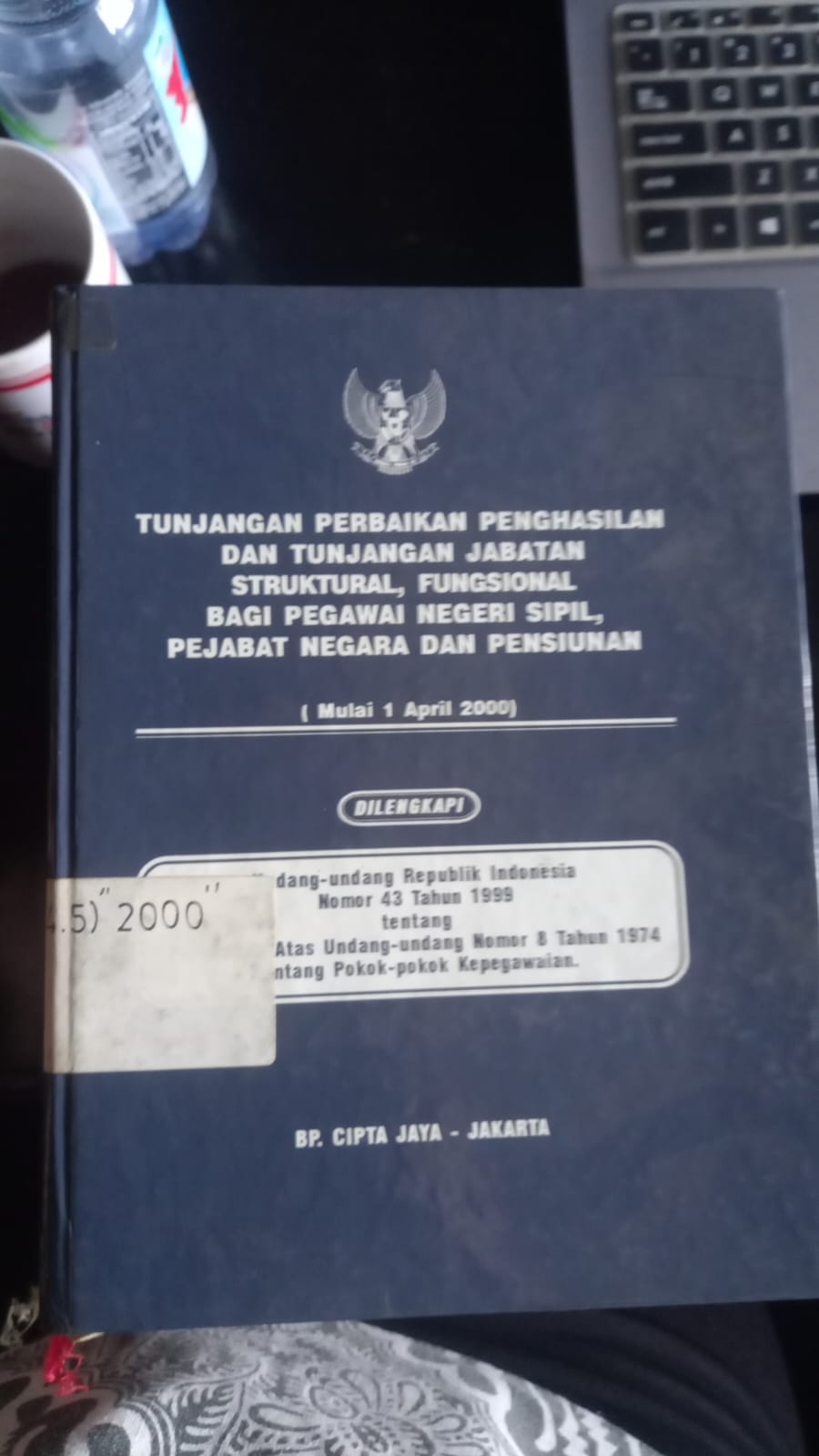 Cover Tunjangan Perbaikan Penghasilan Dan Tunjangan Struktural, Fungsional Bagi Pegawai Negeri Sipil, Pejabat Negara dan Pensiunan
