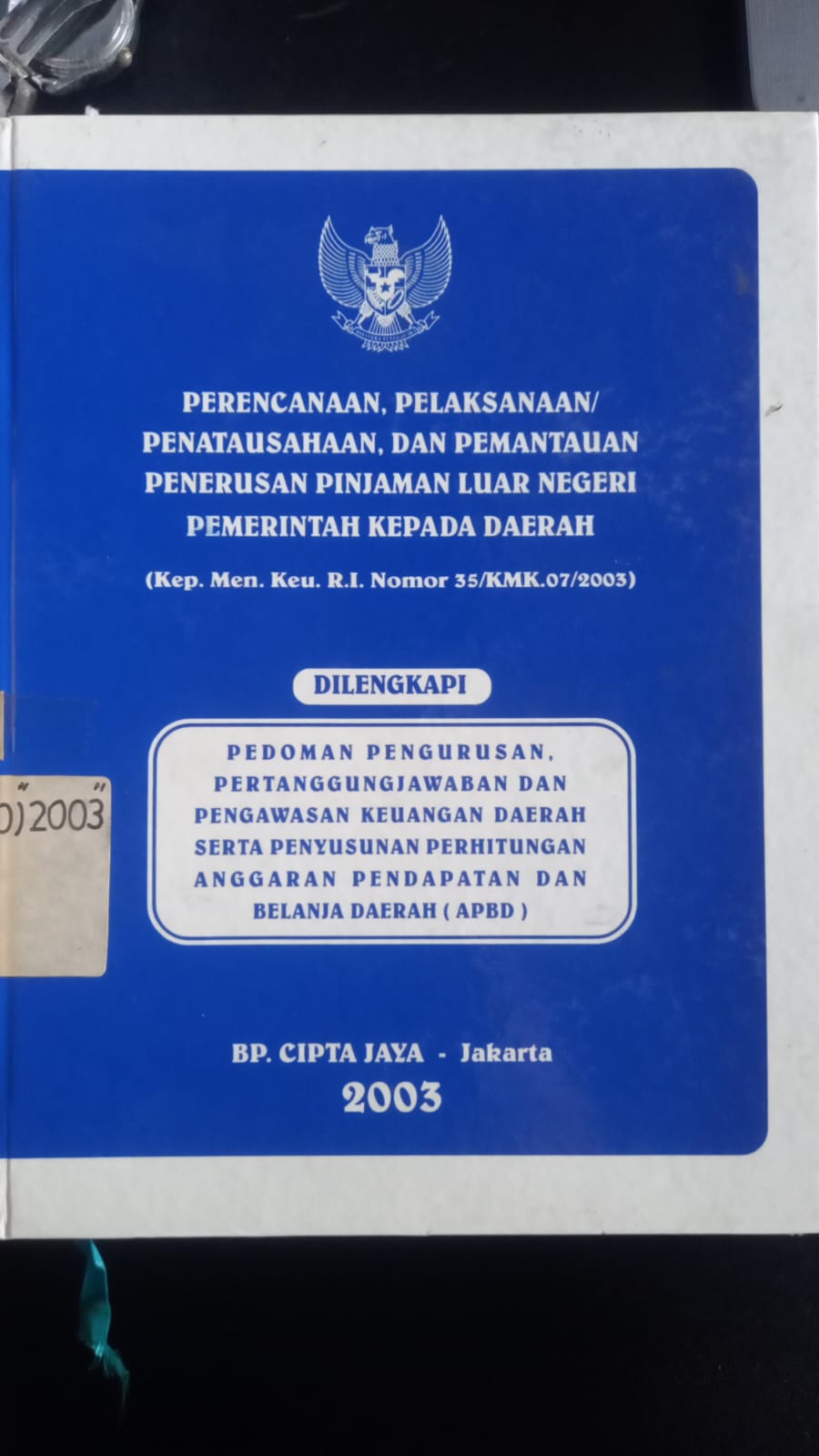 Cover Perencanaan, Pelaksanaan/Penatausahaan, Dan Pemantauan Penerusan Pinjaman Luar Negeri Pemerintah Kepada Daerah