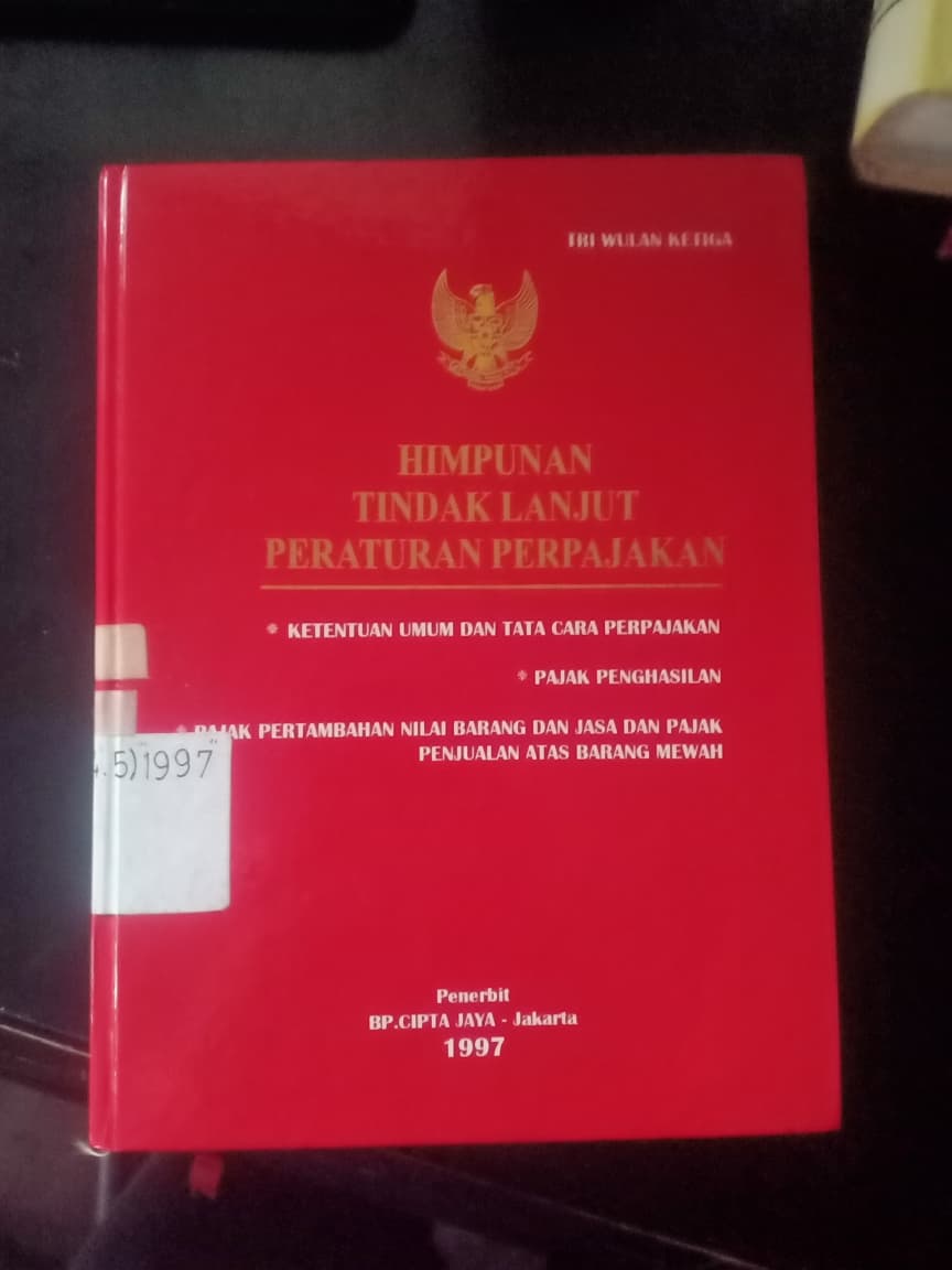 Cover Himpunan Tindak Lanjut Peraturan Perpajakan