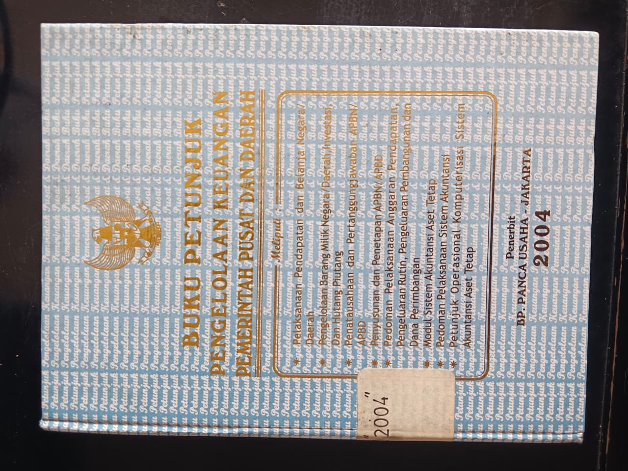 Cover Buku Petunjuk Pengelolaan Keuangan Pemerintah Pusat Dan Daerah