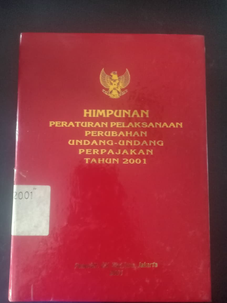 Cover Himpunan Peraturan Pelaksanaan Perubahan Undang-Undang Perpajakan Tahun 2001