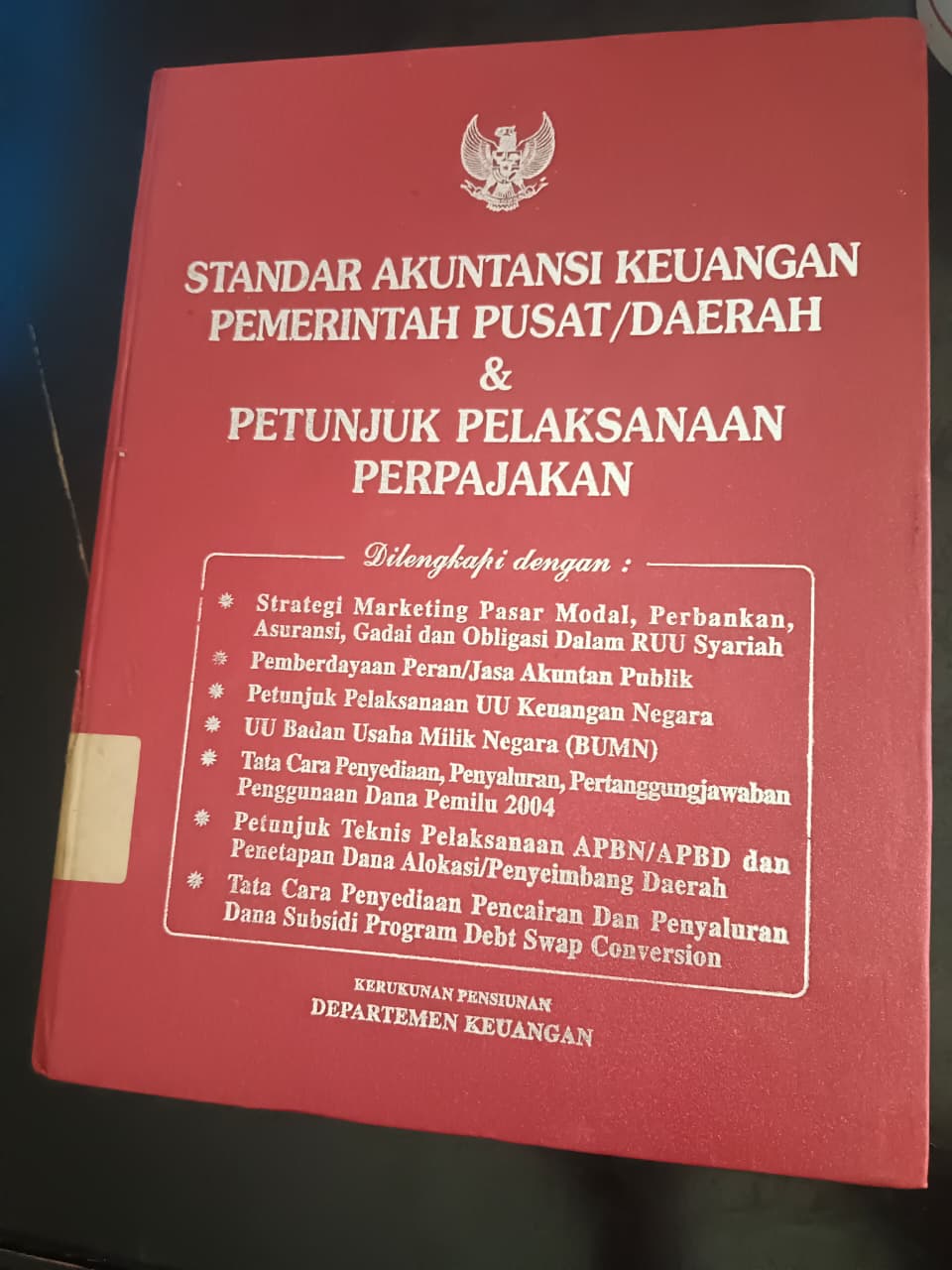 Cover Standar Akuntansi Keuangan Pemerintah Pusat/Daerah & Petunjuk Pelaksanaan Perpajakan