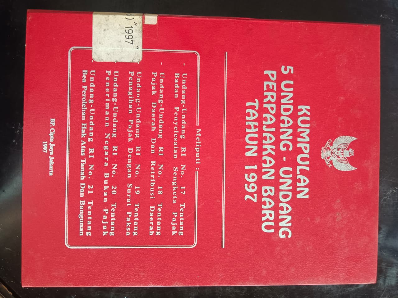Cover Kumpulan 5 Undang-Undang Perpajakan Baru Tahun 1997