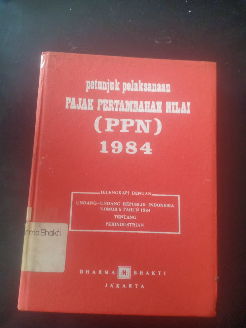Cover Petunjuk Pelaksanaan Pertambahan Nilai (PPN)