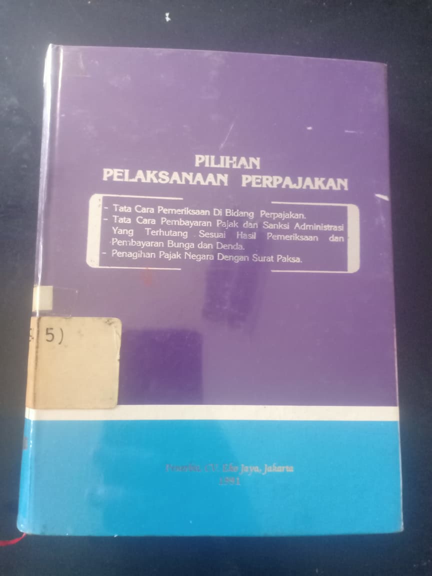Cover Pilihan Pelaksanaan Perpajakan