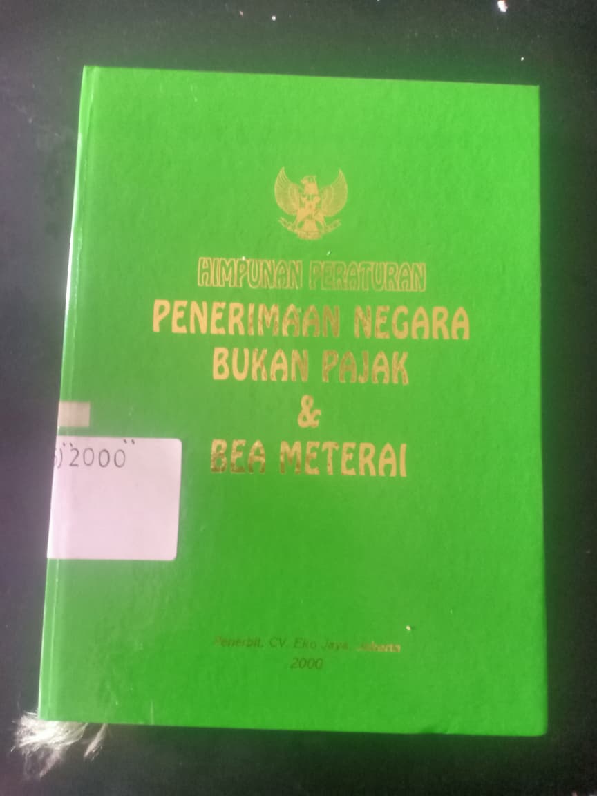 Cover Himpunan Peraturan Penerimaan Negara Bukan Pajak &Bea Materai