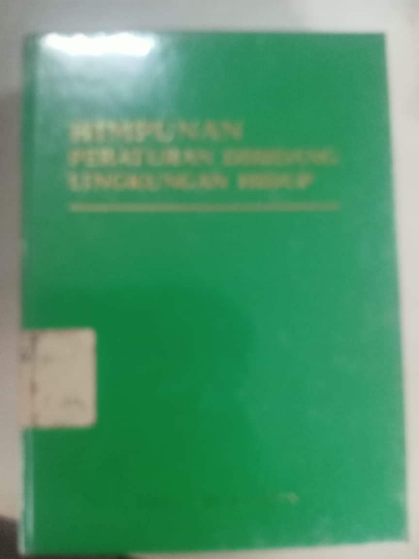 Cover Himpunan Peraturan Dibidang Lingkungan Hidup