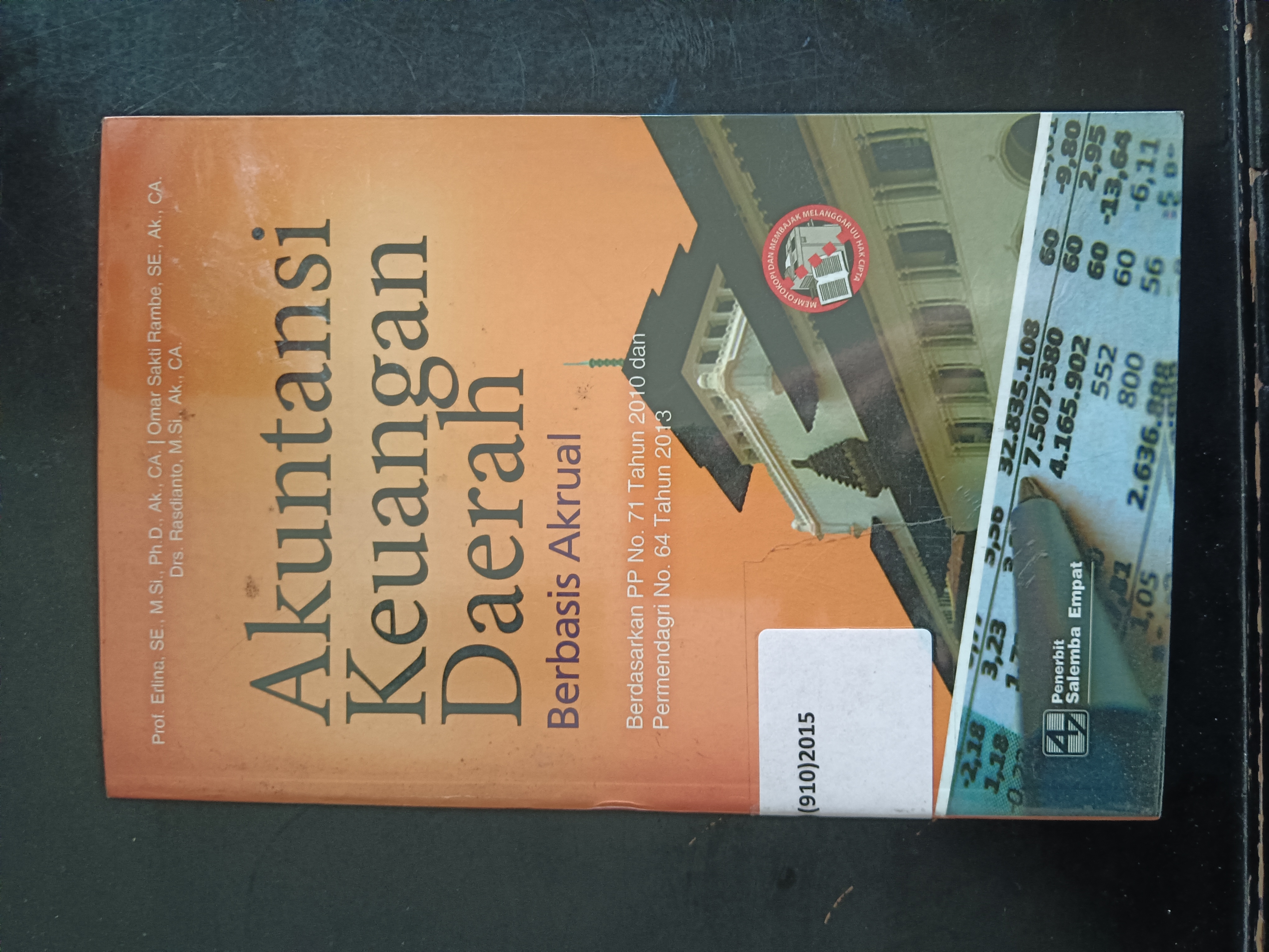 Cover Akuntansi Keuangan Daerah Berbasis Akrual Berdasarkan PP No. 71 Tahun 2010 dan Permendagri No. 64 Tahun 2013