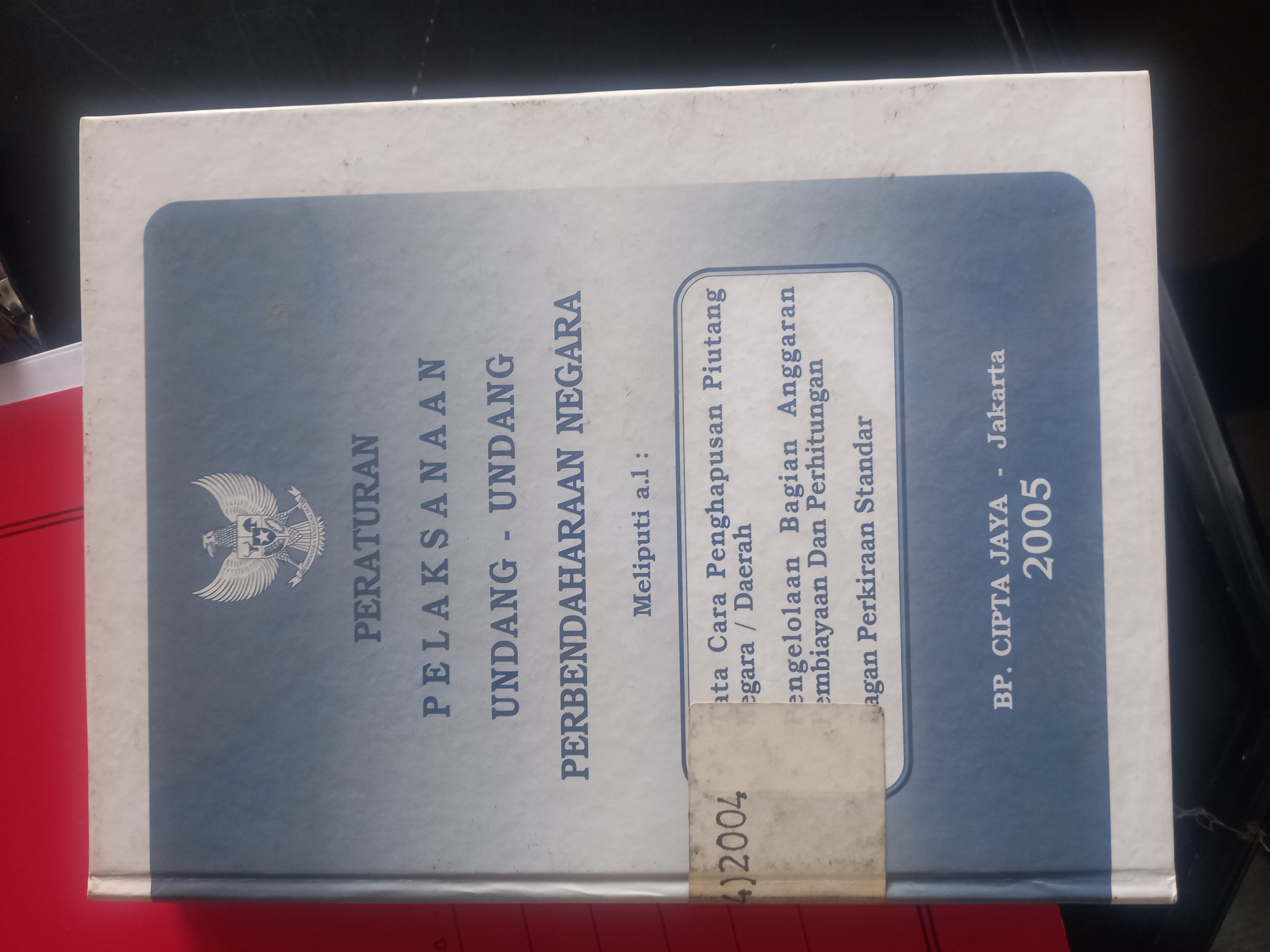 Cover Peraturan Pelaksanaan Undang - Undang Perbendaharaan Negara