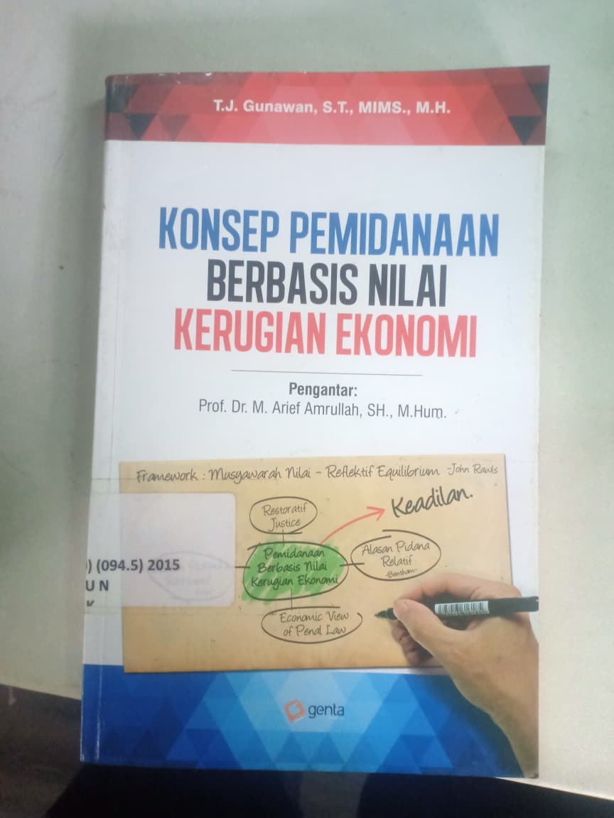 Cover Konsep Pemidanaan Berbasis Nilai Kerugian Ekonomi