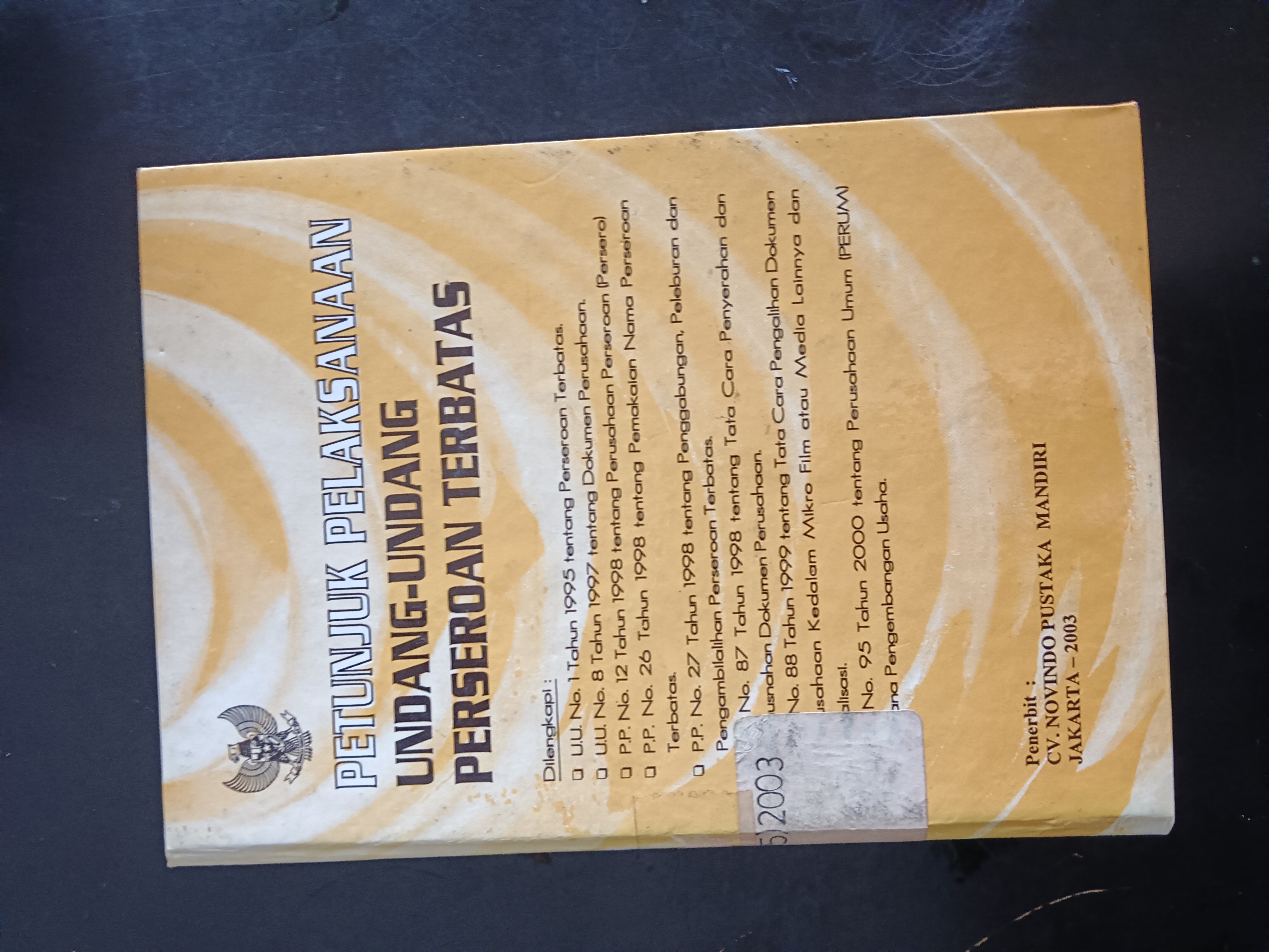 Cover Petunjuk Pelaksanaan Undang-Undang Perseroan Terbatas