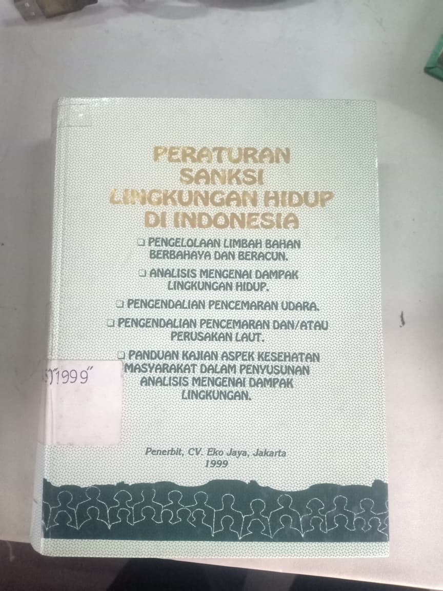 Cover Peraturan Sanksi Lingkungan Hidup Di Indonesia
