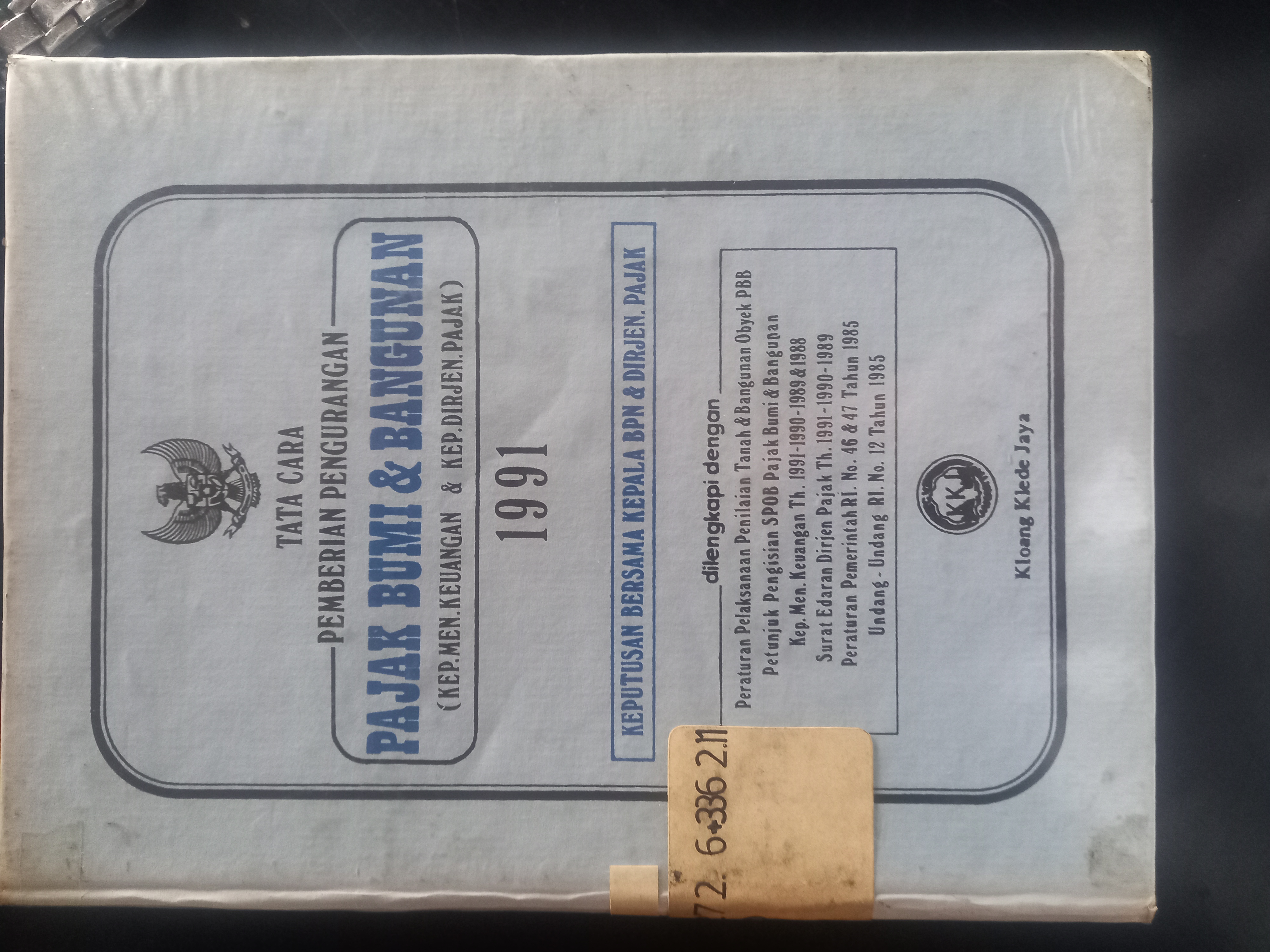 Cover Tata Cara Pemeberian Pengurangan Pajak Bumi & Bangunan