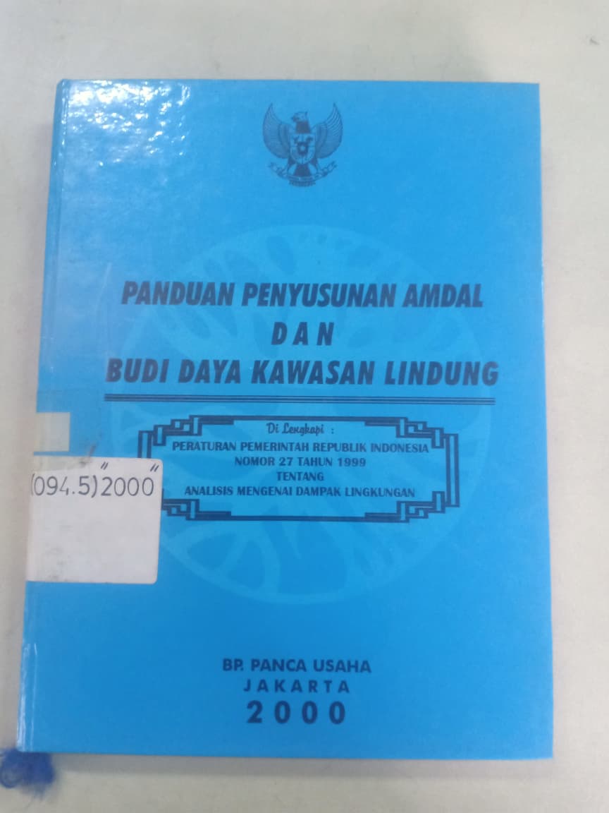 Cover Panduan Penyusunan Amdal Dan Budi Daya Kawasan Lindung