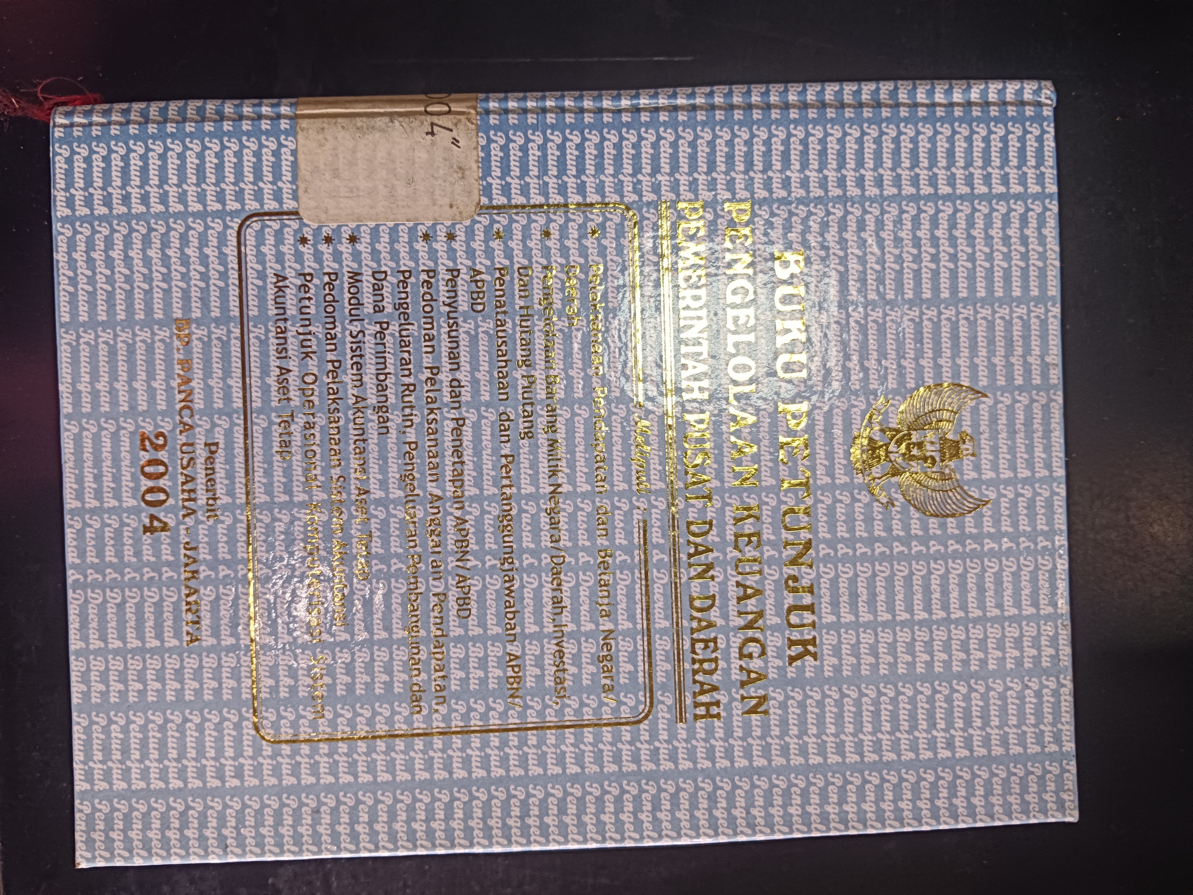 Cover Buku Petunjuk Pengelolaan Keuangan Pemerintah Pusat dan Daerah