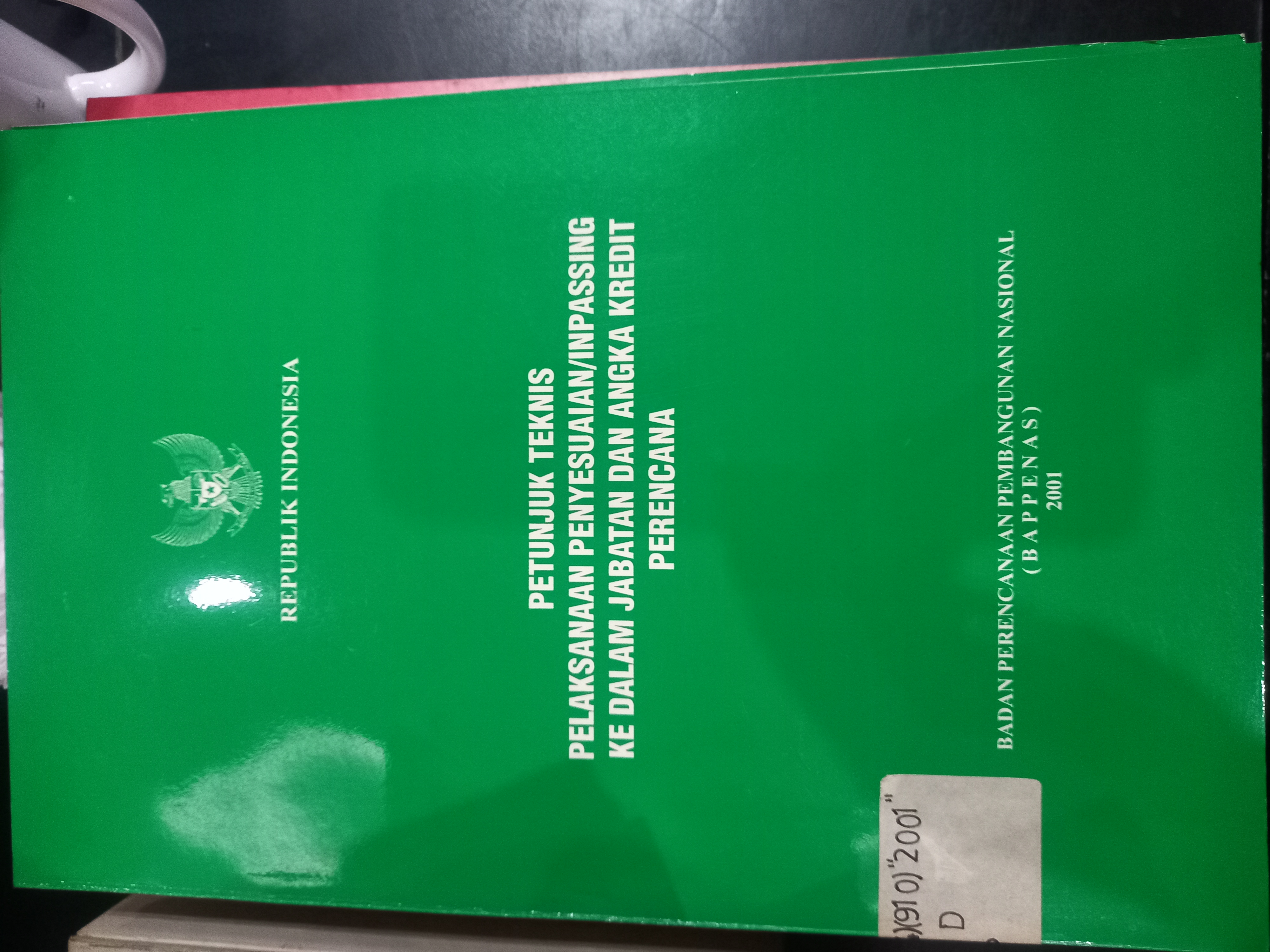 Cover Petunjuk Teknis Pelaksanaan Penyesuaian / Inpassing Ke Dalam Jabatan Angka Kredit Perencana