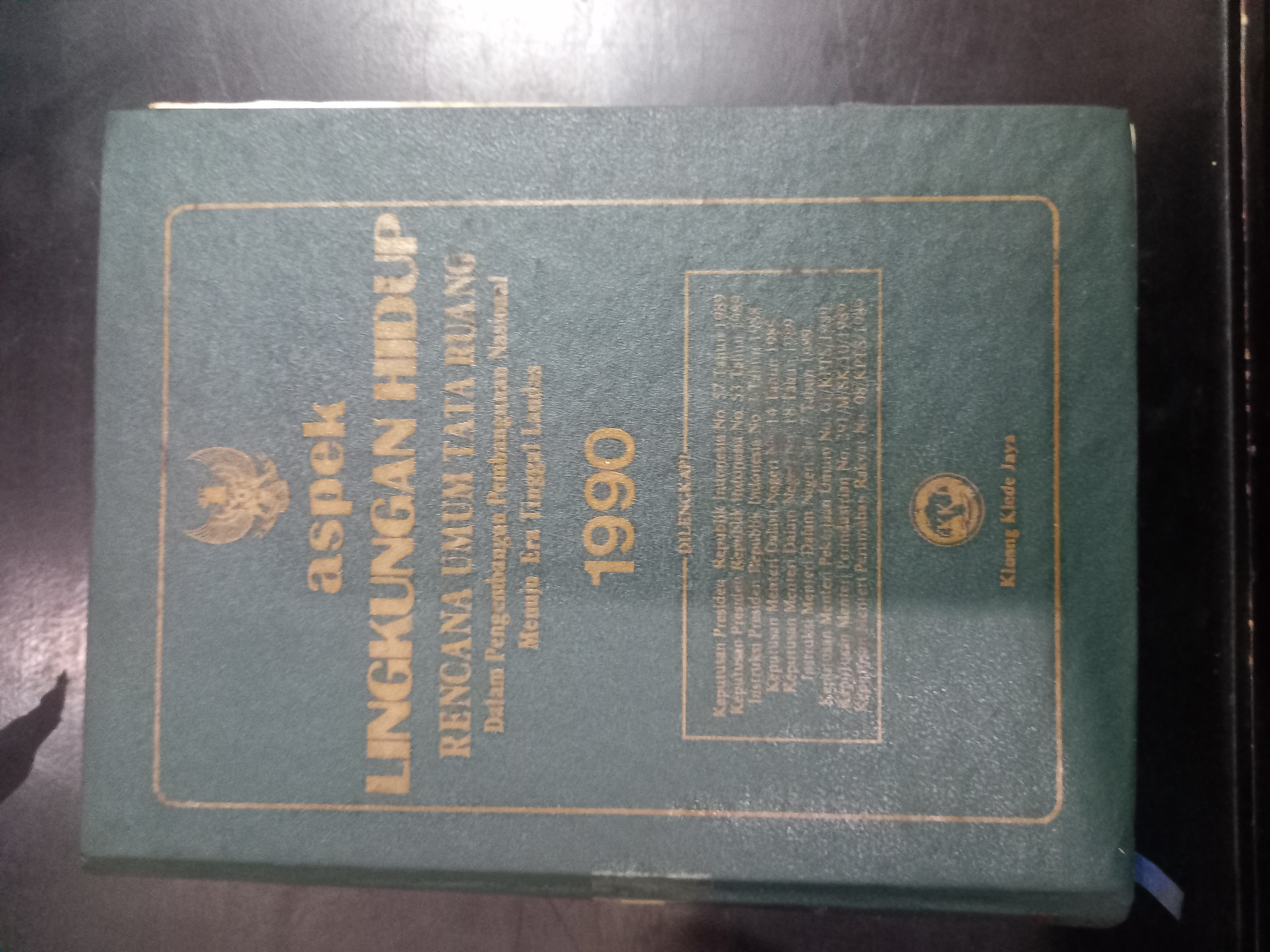 Cover Aspek Lingkungan Hidup Rencana Umum Tata Ruang